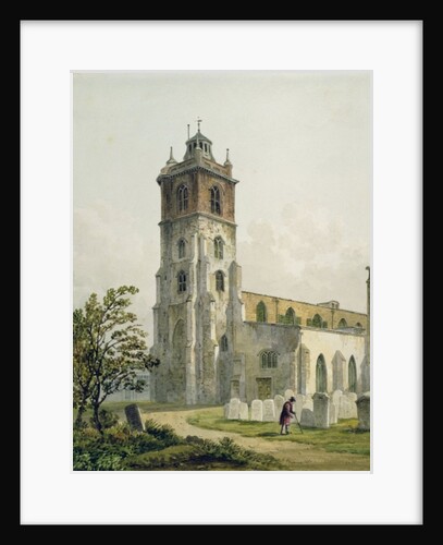 St. Giles' Church, Cripplegate, City of London, 1815 by George Shepherd
