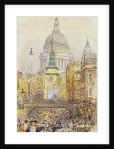 View of Fleet Street, c.1920 by Henry Edward Tidmarsh