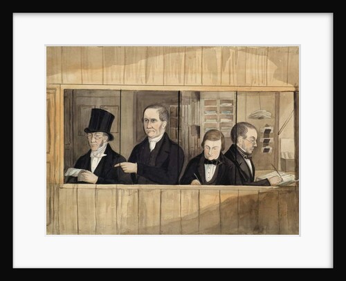 Interior of the Office of Messrs. Charles Greenwood and Company, c.1840 by English School