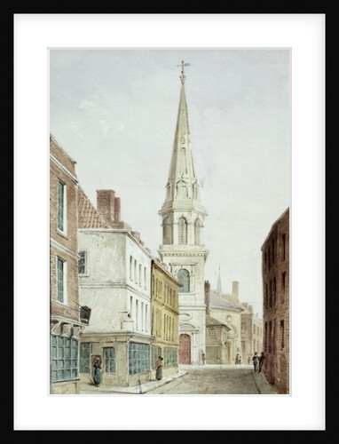 St. Antholin's Church, a View from the West along Watling Street, c.1850 by English School