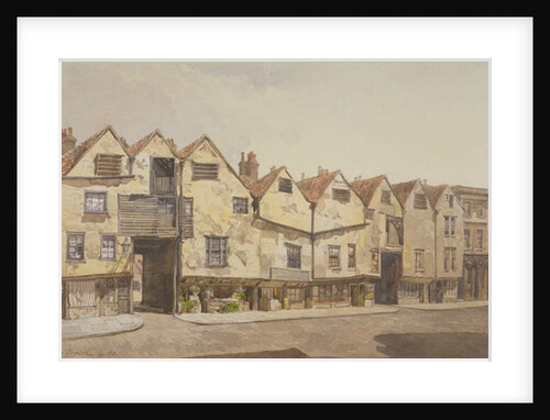 View of shops and houses, Bermondsey Street, Bermondsey, 1886 by John Crowther