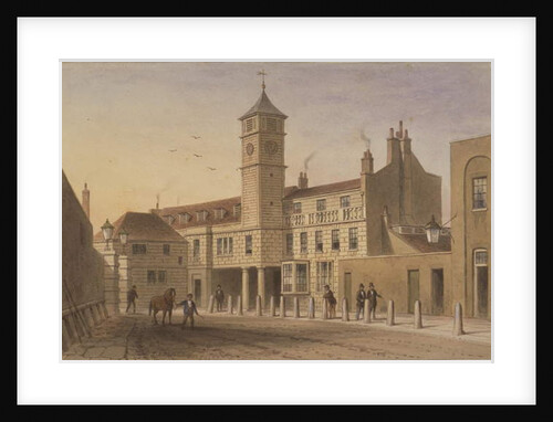View of Bridge House in Bridge Yard, Tooley Street, 1846 by English School