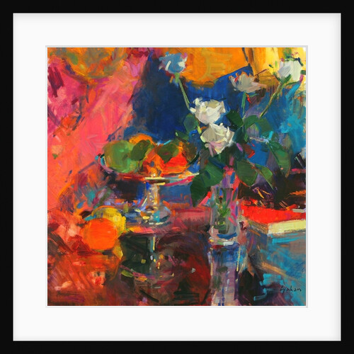 Still Life with White Roses by Peter Graham