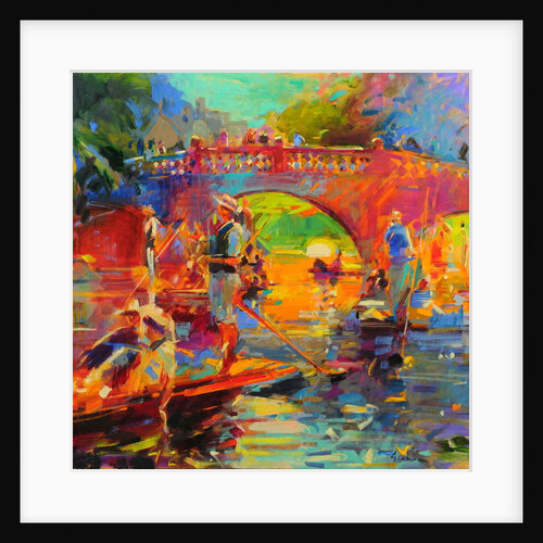 Punts, Clare Bridge by Peter Graham