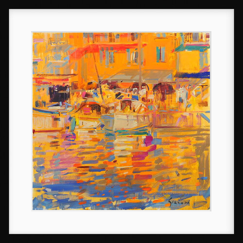 Boats in Harbour, Saint-Tropez by Peter Graham