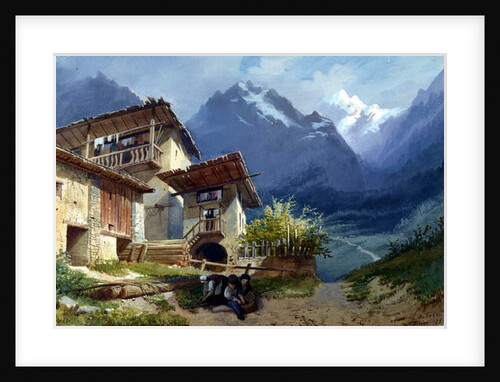 Set design for the opera, 'Linda di Chamounix' by Gaetano Donizetti, Turin, 1875 by Augusto Ferri