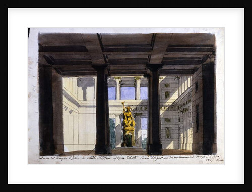 Set Design for 'Poliuto', Teatro Comunale, Faenza, 1857 by Italian School