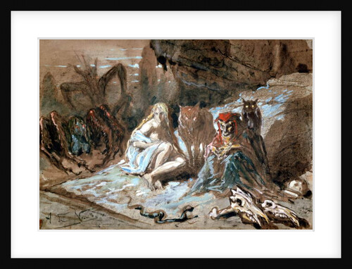 Witches and wolves by Alphonse Marie de Neuville