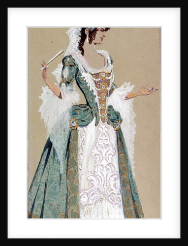 Costume design for the Countess Almaviva by Luigi Sapelli Caramba