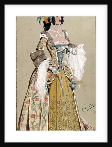 Costume Design for the Countess Almaviva by Luigi Sapelli Caramba