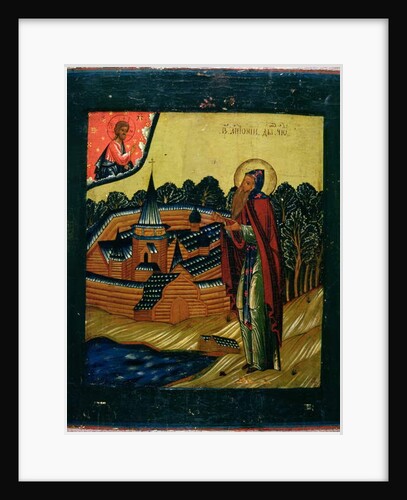 St. Antony of Dym, late 17th century by School Russian