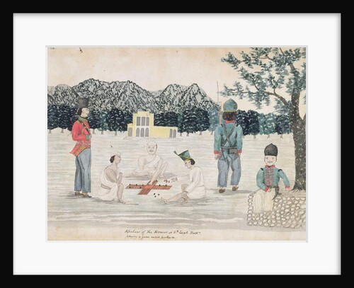 Sketch of Gurkha life at Dehra Dun, c.1821 by The Hon. Frederick Shore