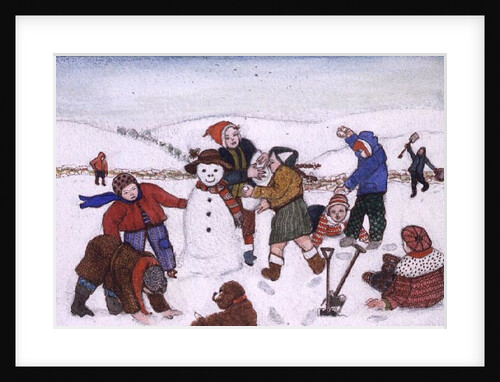 Playing in the Snow by Gillian Lawson
