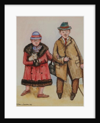Elderly Couple, 1985 by Gillian Lawson
