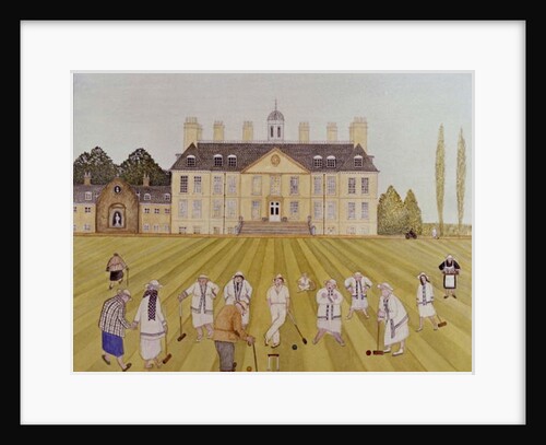 Croquet on the Lawn, 1989 by Gillian Lawson