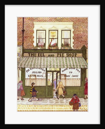 The Eel and Pie Shop, 1989 by Gillian Lawson