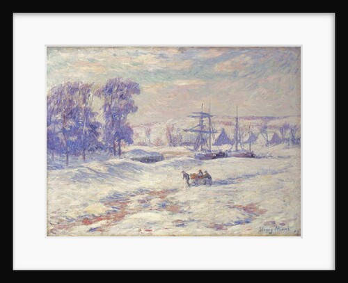 Snow at Quimper, 1909 by Henry Moret