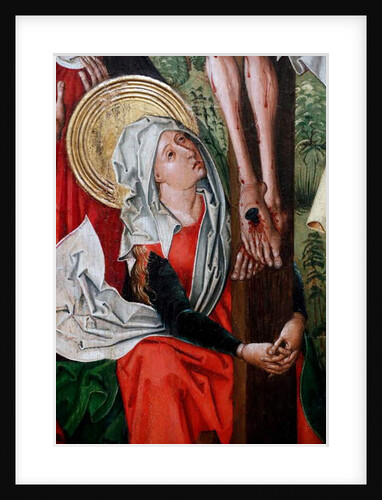 The crucifixion, detail by Martin Schongauer