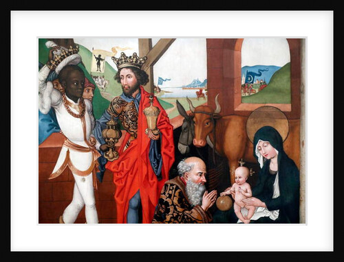 Nativity, Adoration of the Child Jesus by the three wise men or Magi by Martin Schongauer