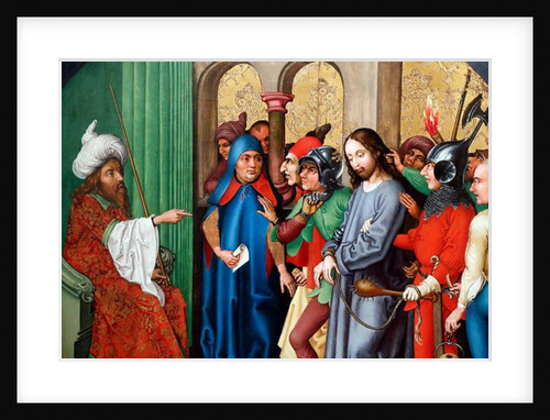 Jesus is condemned by the Sanhedrin by Martin Schongauer
