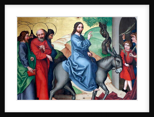 Entry of Christ into Jerusalem, Palm sunday by Martin Schongauer