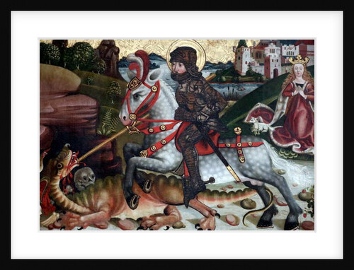 St George slays the dragon by Martin Schongauer