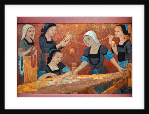 The tapestry, the five weavers, 1924 by Anonymous