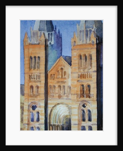 Main Entrance of The Natural History Museum, London, Sunset, 1994 by Izabella Godlewska de Aranda