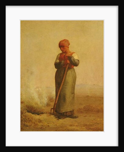 The Stubble Burner by Jean-Francois Millet