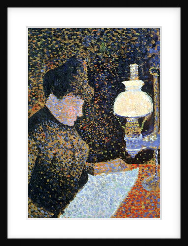Woman by a lamp, 1890 by Paul Signac