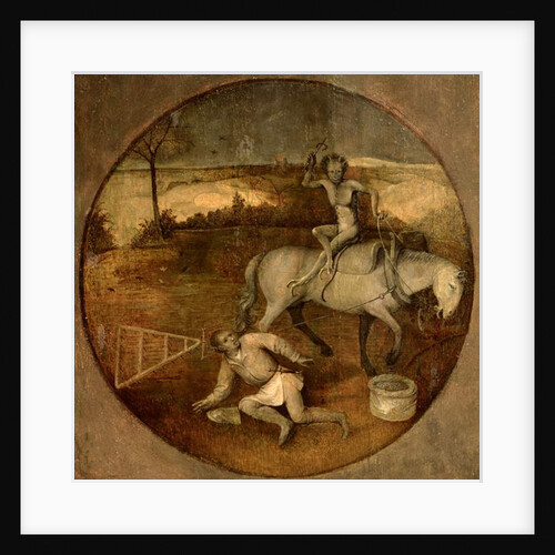 Ploughman unhorsed by a demon by Hieronymus Bosch
