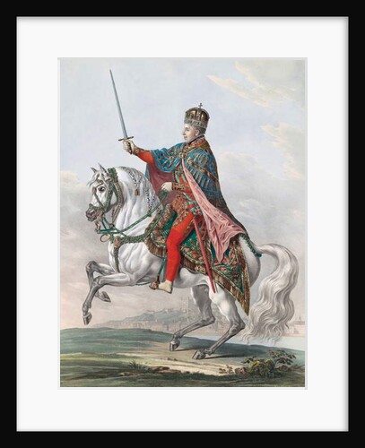 Emperor Ferdinand I of Austria on Horseback, 1830 by Franz Wolf