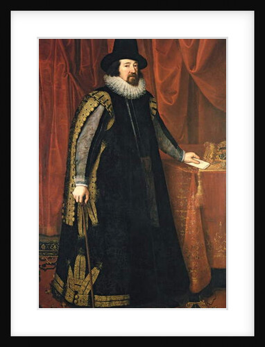 Sir Francis Bacon Baron Verulam of Verulam, Viscount St. Albans by Paul van Somer
