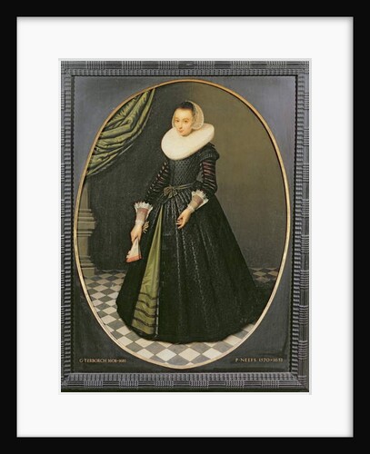 Oval Portrait of a Lady by Pieter the Elder Neefs