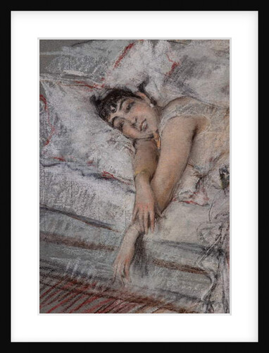 The Countess of Rasty in Bed, detail, 1880 by Giovanni Boldini