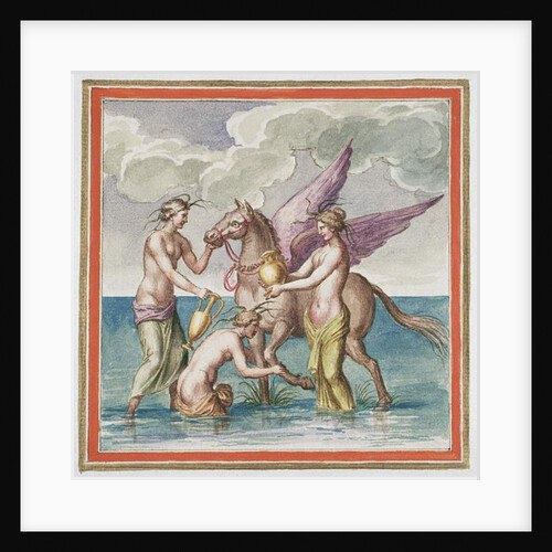 Ms Gen 1496 Plate XXX Pegasus, 1674 by Pietro Santi Bartoli