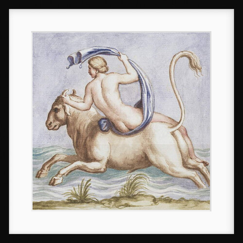 Ms Gen 1496 Plate CXX Rape of Europa, 1674 by Pietro Santi Bartoli