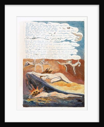 Illustration from 'Europe: a Prophecy', Lambeth, 1794 by William Blake