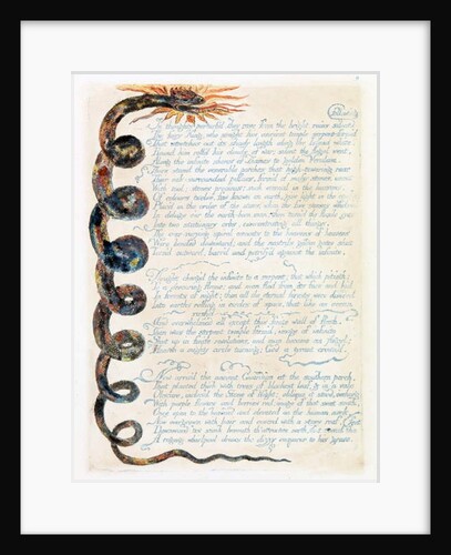 Illustration from 'Europe: a Prophecy', Lambeth, 1794 by William Blake