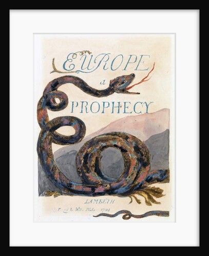 Illustration from 'Europe: a Prophecy', Lambeth, 1794 by William Blake