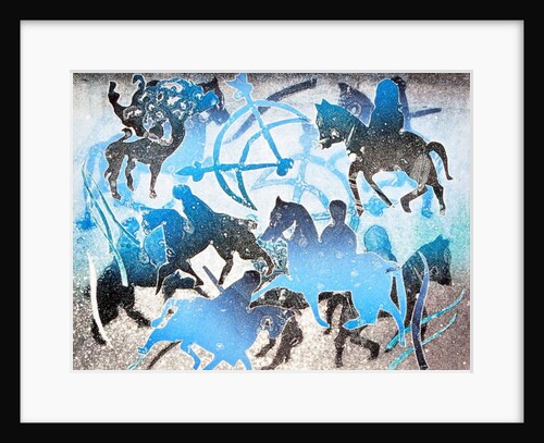 Blue Riders, 2000 by Gloria Wallington