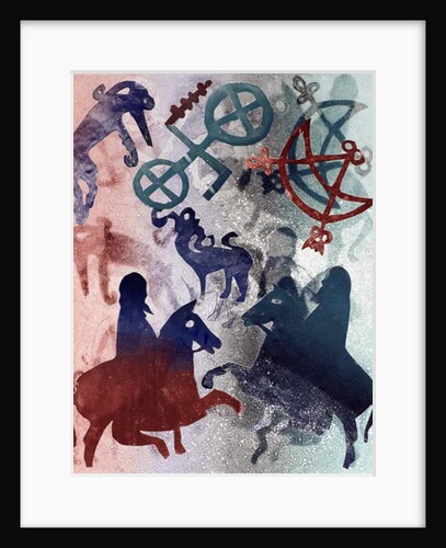 Pictish Riders, 1996 by Gloria Wallington