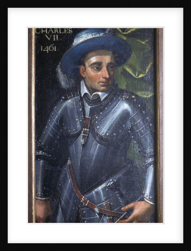Indre & Loire N* 172 - Chateau de Loches - Portrait of Charles VII - 17th century by Anonymous