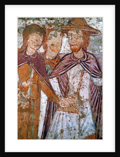 Wall painting of the legend of St-Gilles by Anonymous