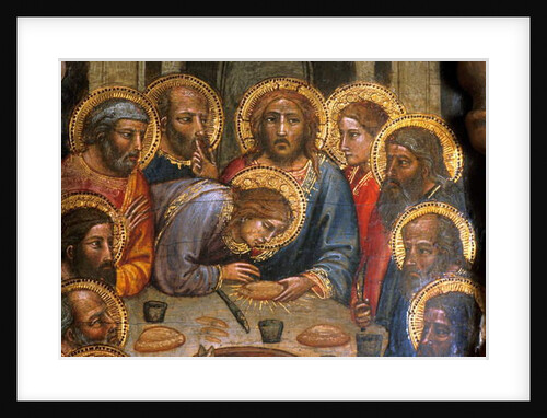 Loire Atlantique N* 090 - Nantes/Musee des Beaux Arts - “” La Cene”” by Mariotto di Nardo - Italian Primitive of the 14th century by Anonymous