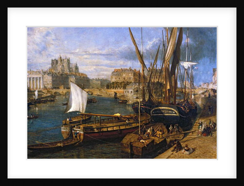 Loire Atlantique N* 120 - Nantes - Musee Dobree - The Port of Nantes - by Parrot William - painting of 1804 by Anonymous