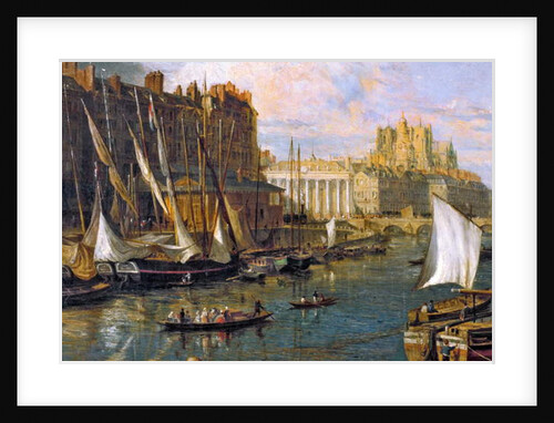 Loire Atlantique N* 121 - Nantes - Musee Dobree - “” The Port of Nantes”” - detail - by Parrot William in 1804 by Anonymous