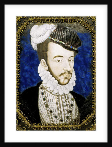 Metz - Museum - Enamel of Limoges of the 16th century - representing King Charles IX by Anonymous