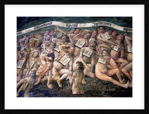 France, Tarn, Albi, Cathedrale Sainte-Cecile, fresco of the Last Judgement, -, the descent to the underworld, detail by Anonymous