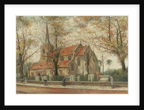 View of St Mary's Church, Stoke Newington by Charles Francis